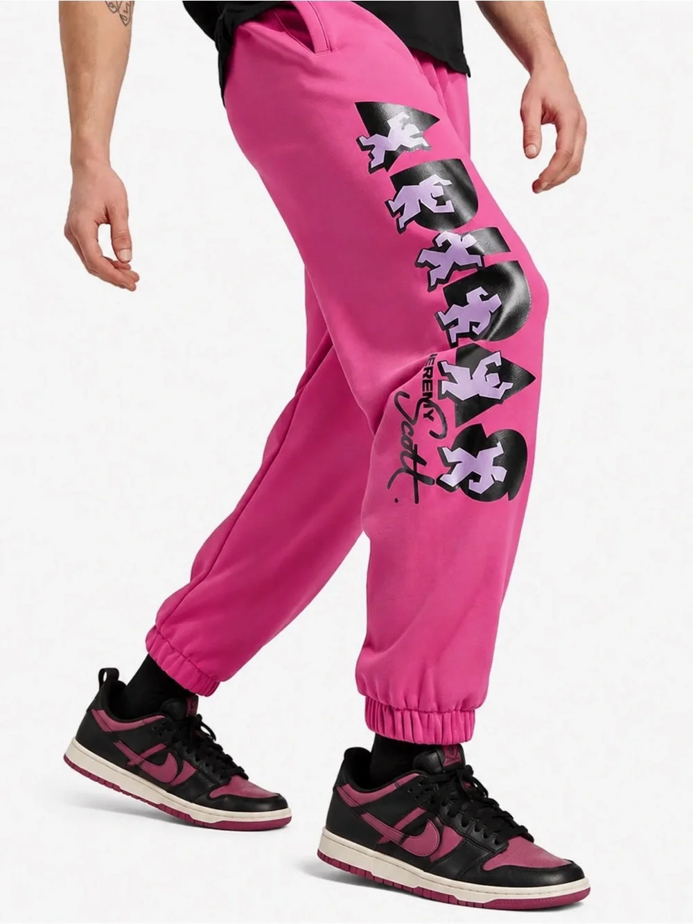 Adidas X Jeremy Scott Mens Pink Sweatpants Joggers Casual 100% Cotton Small NEW